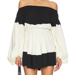 Marley Dress by CAROLINE CONSTAS in M (medium) in black and white